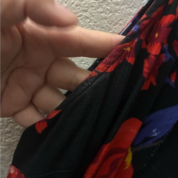 Band Of Gypsies Bristol Split Leg Jumpsuit In Black
& Multicolor Floral Print S - Picture 10 of 16